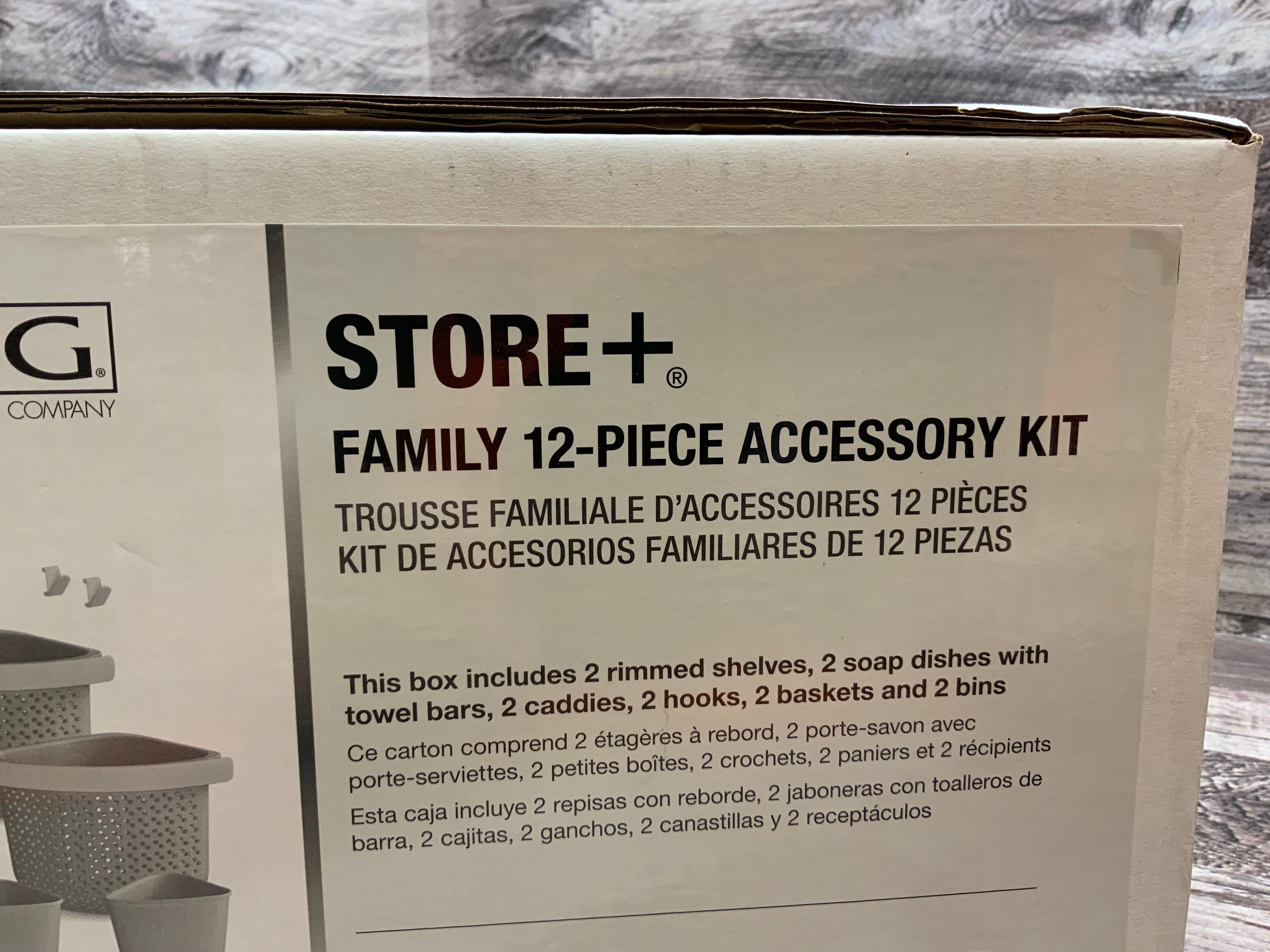 STERLING 88038700-0 STORE+ Family 12-Piece Shelf Kit in White (8130624225518)